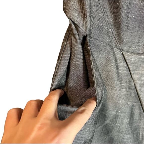 Bebe grey strapless dress with pockets! Size 8 - Picture 13 of 14